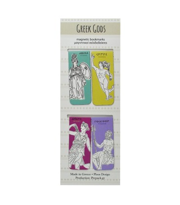 Ploos Design Σετ 4 μίνι μαγνητικών σελιδοδεικτών - Ελληνικοί Θεοί