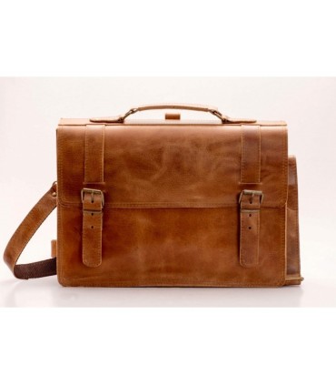 J.K.Leather Επαγγελματική Δερμάτινη Τσάντα