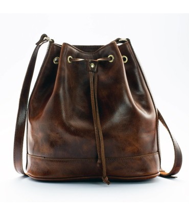 J.K.Leather Χιαστί δερμάτινο πουγκί