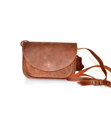 J.K.Leather Χιαστί δερμάτινη γυναίκεια τσάντα