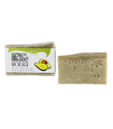 Rodia Soaps Φυσικό σαπούνι Ελαιολάδου από Φρέσκο Αβοκάντο με Πράσινο Άργιλο, 90g