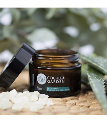 Cochlea Garden Kρέμα Ημέρας Με Βλέννα Σαλιγκαριού Aloe Vera & Μαστίχα Χίου, 50ml