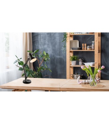 Globo Famous Επιτραπέζιο φωτιστικό μεταλλικό μαύρο