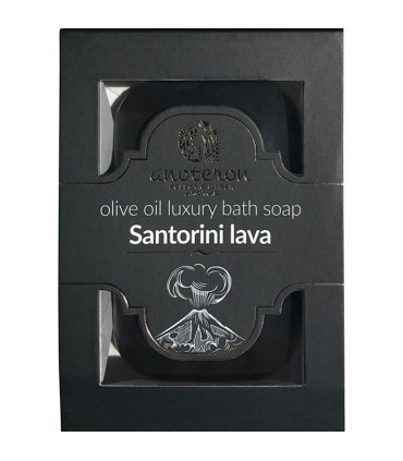 Kritinvest 'Luxury' Σαπούνι ελαιολάδου Λάβα Σαντορίνης, 100g