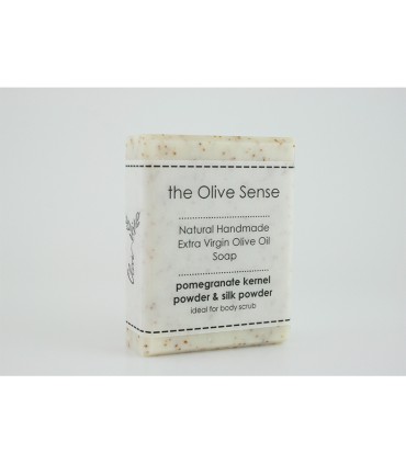 TheOliveSense Χειροποίητο Σαπούνι - Ρόδι & μετάξι, 100g