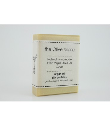 TheOliveSense Χειροποίητο Σαπούνι - Argan & Μετάξι, 100g