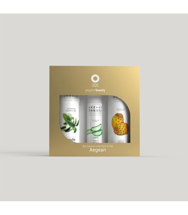 Aegean Beauty "Body Care Kit" & δώρο ενυδατική κρέμα 100% οργανική αλόη βέρα